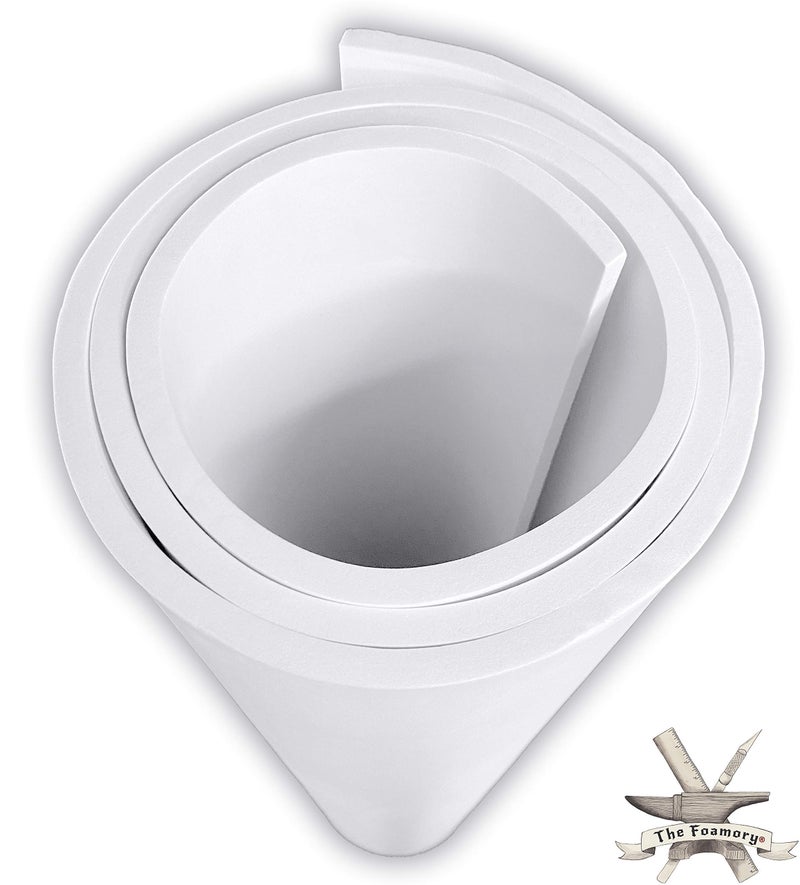 The Foamory EVA Foam Cosplay - 8mm Thick (1mm to 10mm) - Extra Large Foam Sheets - White or Black - 35" x 59" Sheet - Ultra High Density Craft Foam 85 kg/m3 - by The Foamory - Image 1